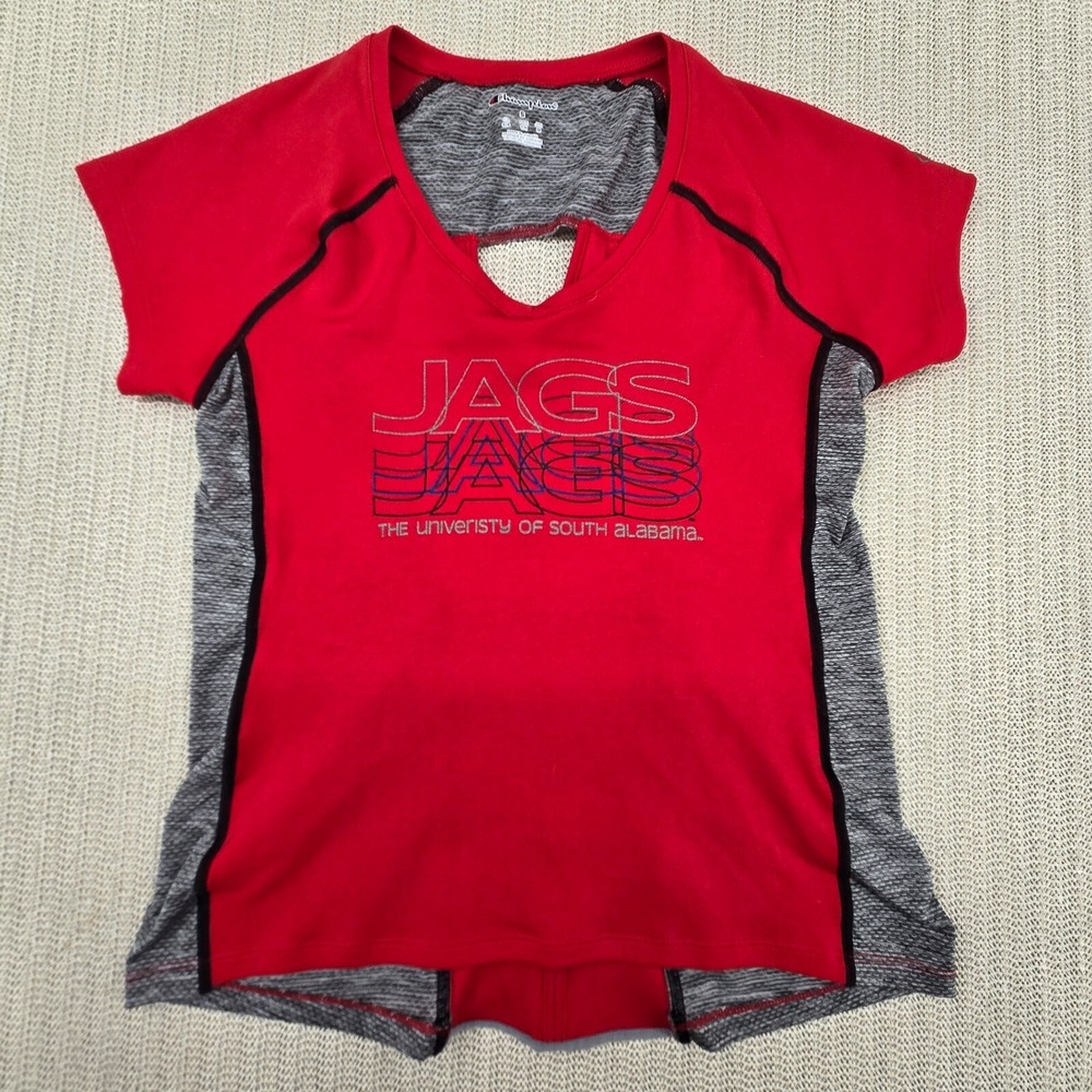 Champion South Alabama Jaguars Shirt Jersey Womens Small Red Volleyball